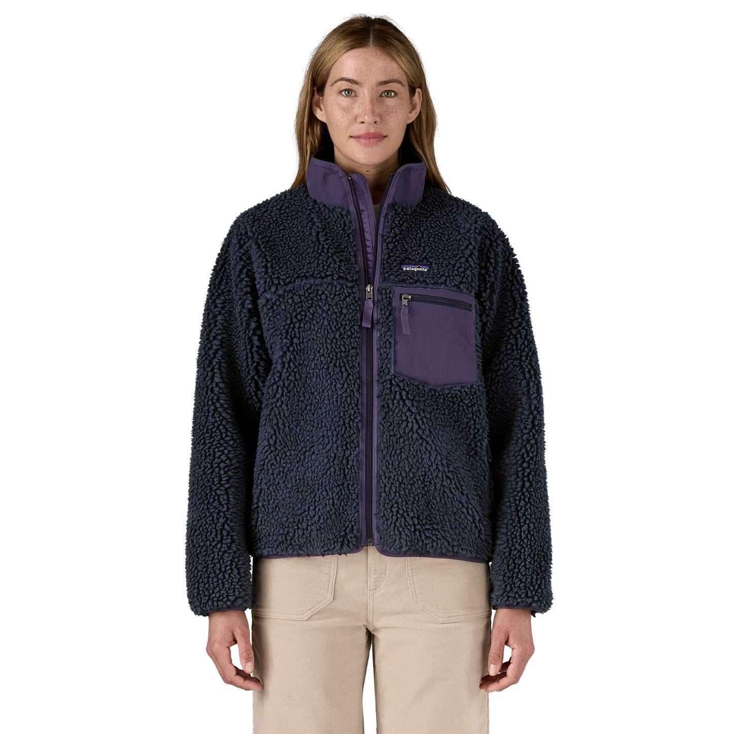 Veste polaire en matière recyclée | violet "w's classic retro-x jkt - SNBE"