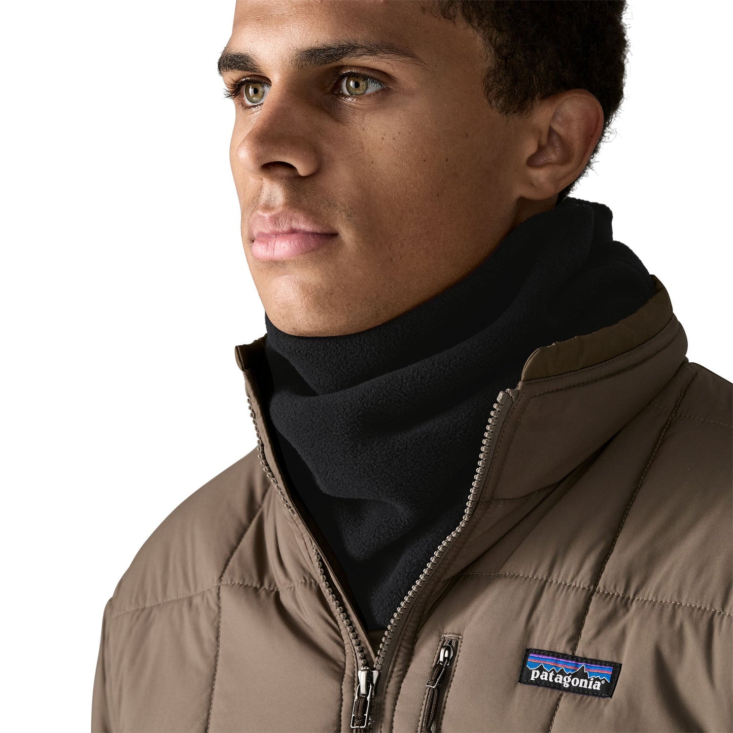 Cache-cou en matière recyclée | Noir "micro d gaiter black"
