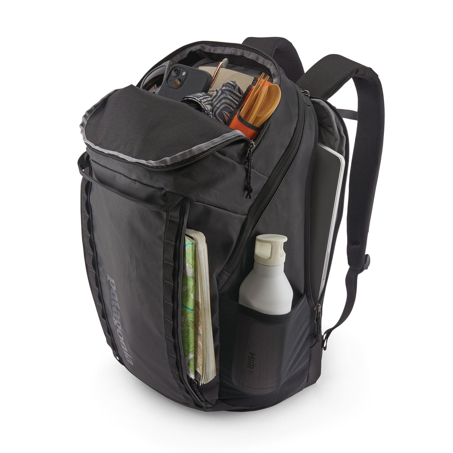 Sac à dos 32l en polyester recyclé | noir "black hole pack 32l - bob"