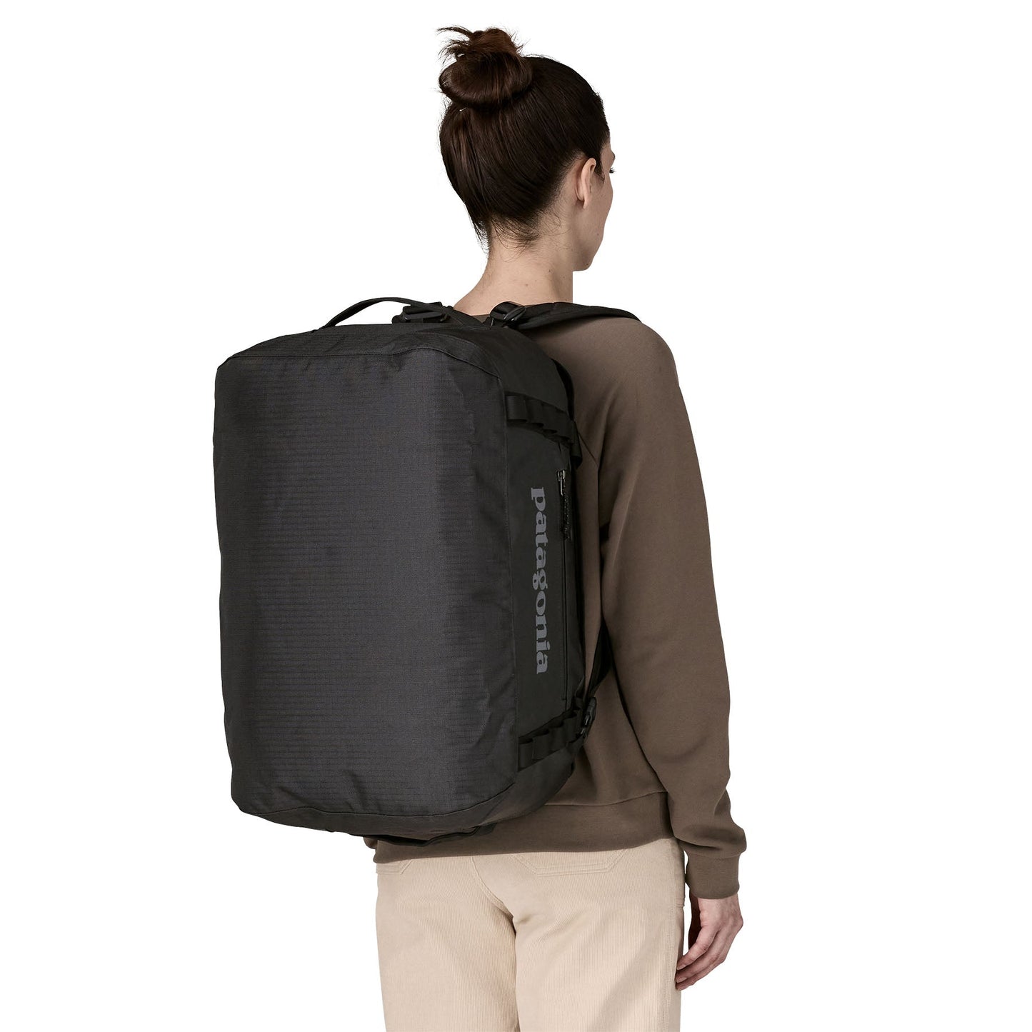 Sac de voyage 40L en nylon recyclé | noir "black hole duffel 40l - bob"