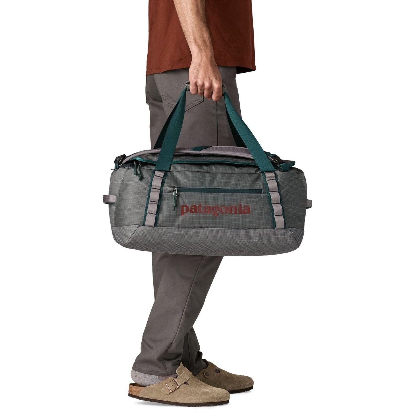 Sac de voyage 40L en nylon recyclé | gris "black hole duffel 40l - ngry"