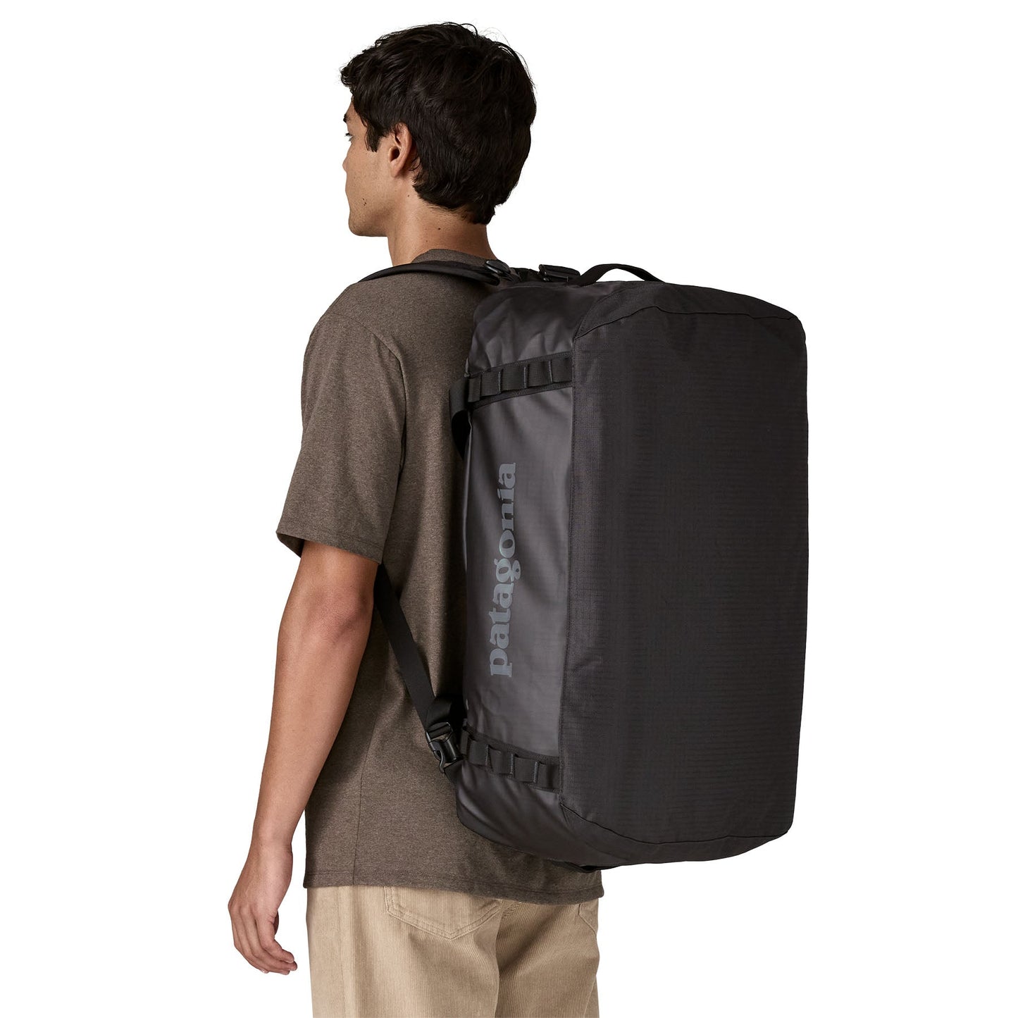 Sac de voyage 55L en nylon recyclé | noir "black hole duffel 55l - bob"