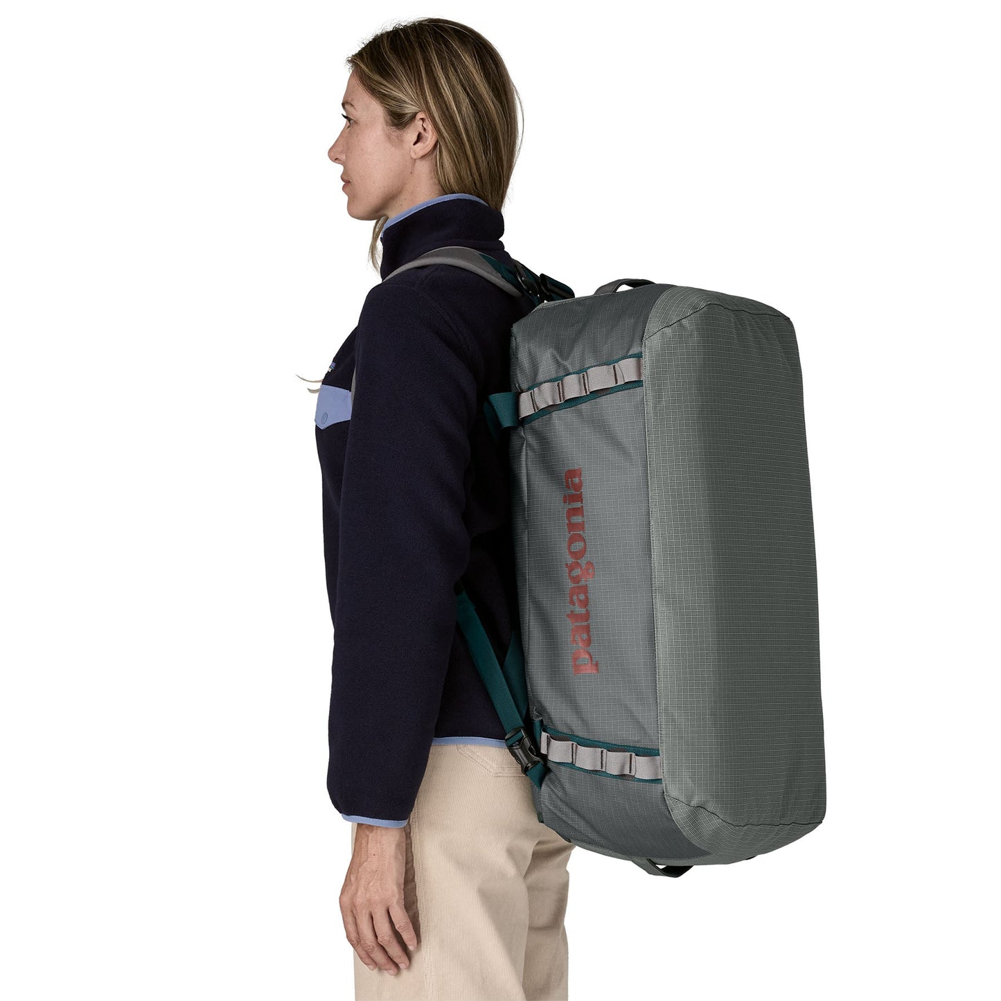Sac de voyage 55L en nylon recyclé | gris "black hole duffel 55l - ngry"