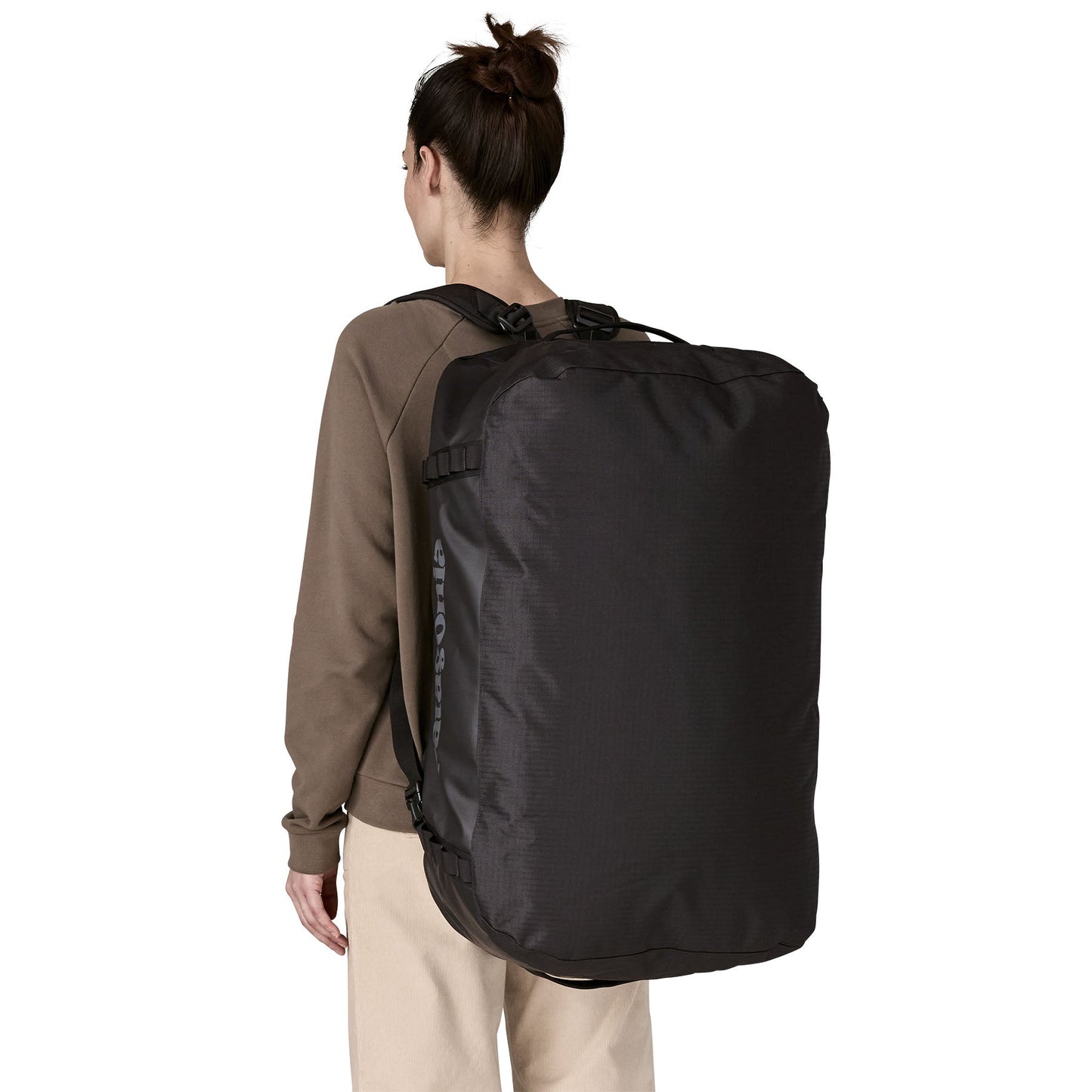 Sac de voyage 70L en nylon recyclé | noir "black hole duffel 70l - bob"