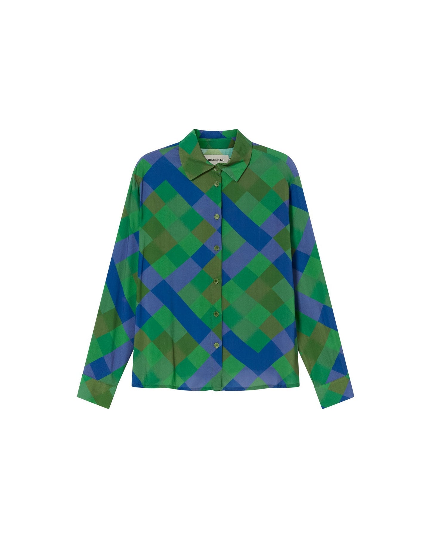 Chemise en ecovero | Imprimé géométrique "plot kati blouse"