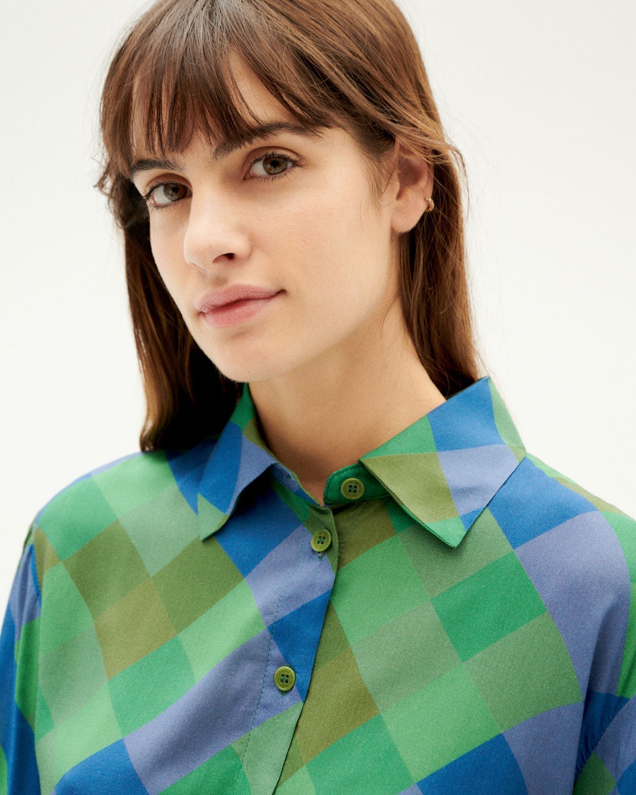 Chemise en ecovero | Imprimé géométrique "plot kati blouse"