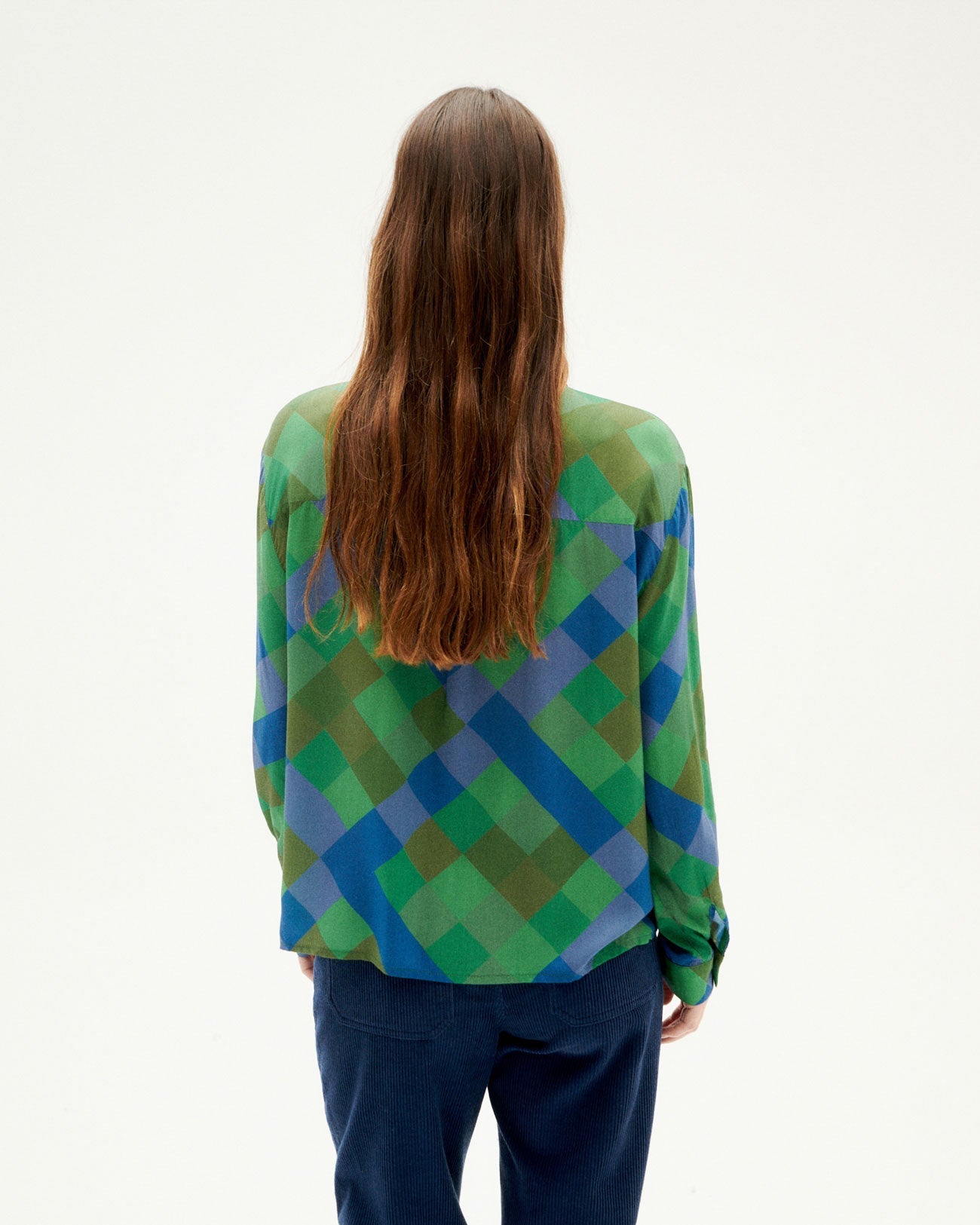 Chemise en ecovero | Imprimé géométrique "plot kati blouse"
