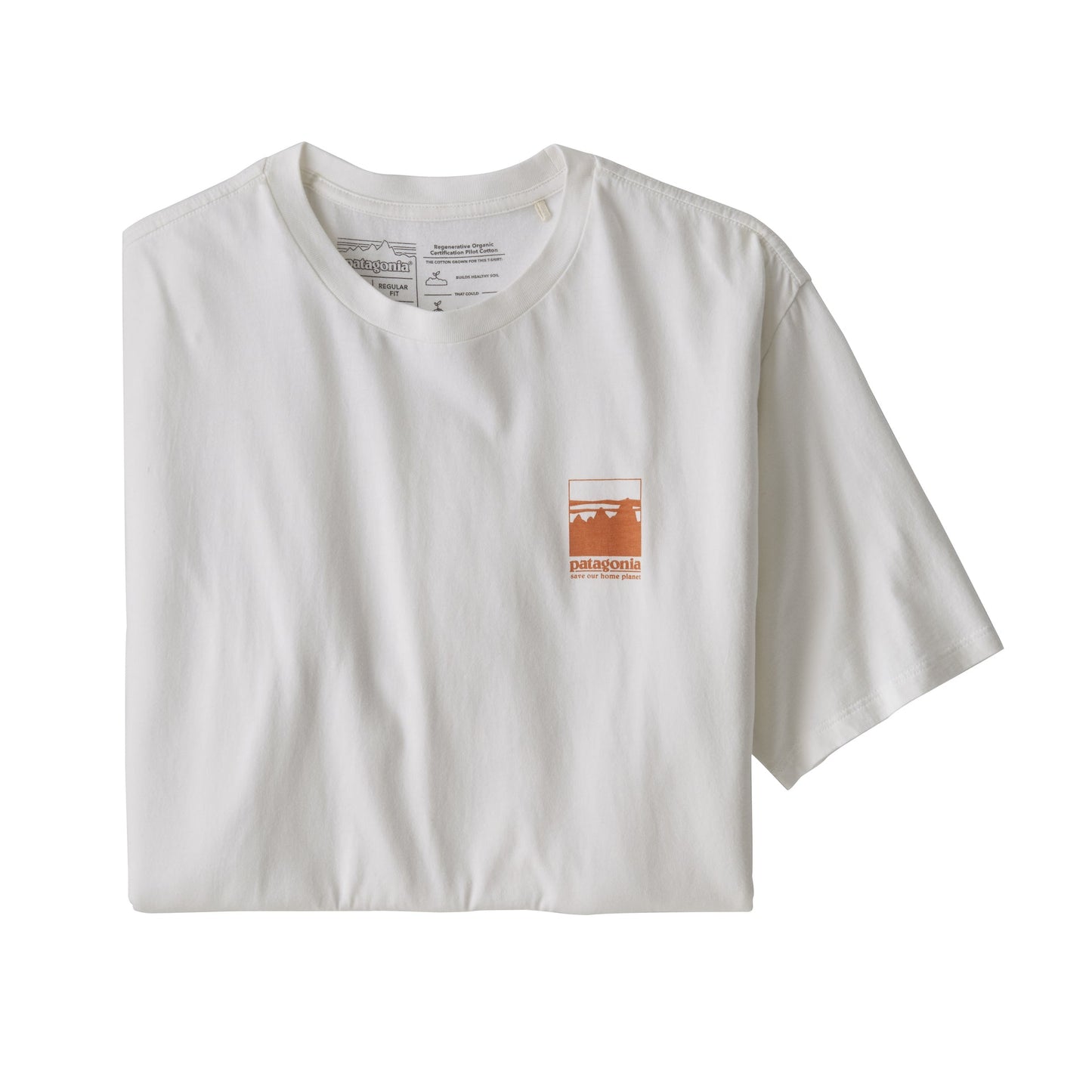 T-shirt blanc en coton bio - Alpine Icon regenerative organic pilot cotton t-shirt white