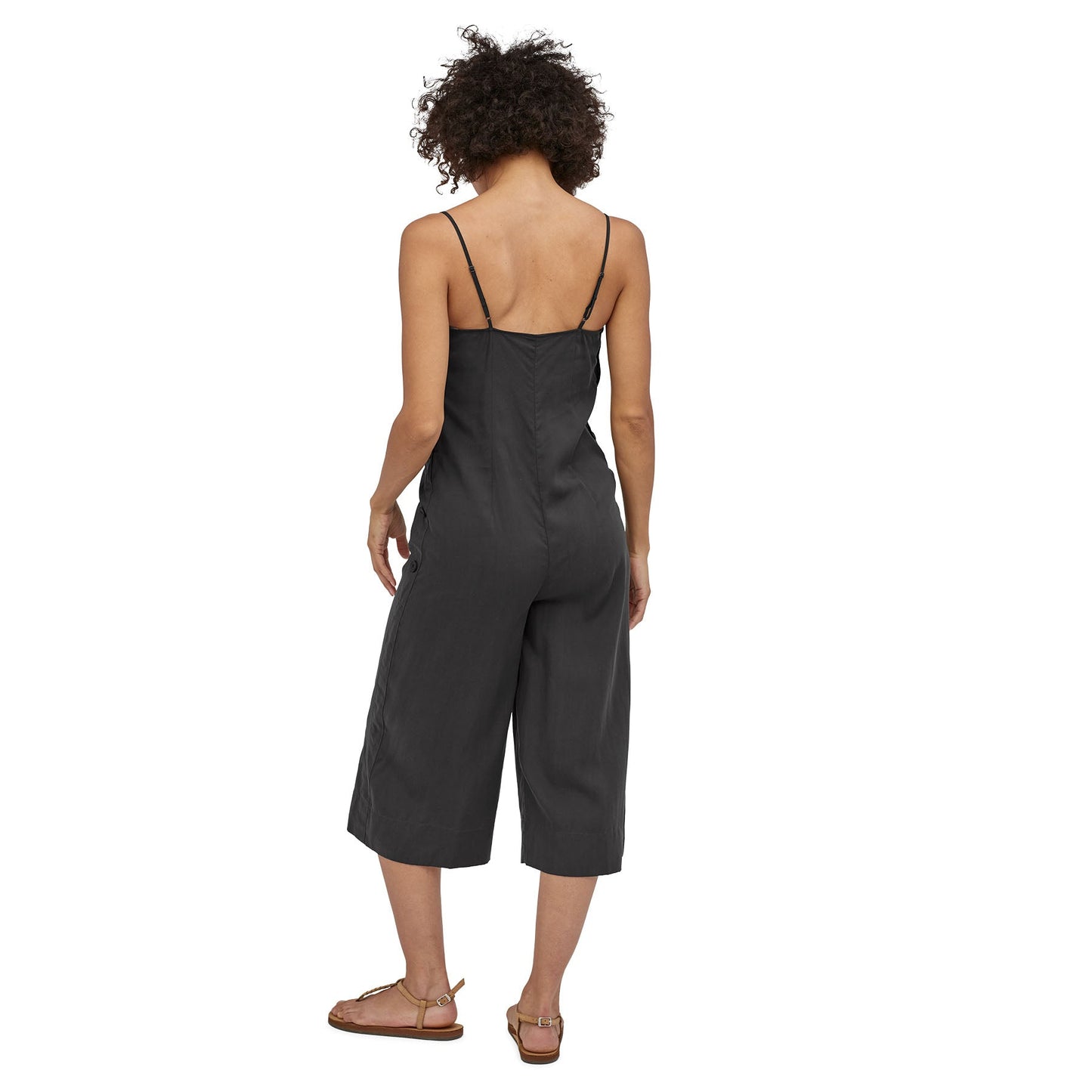 Combinaison légère noire en tencel - june lake jumpsuit ink black