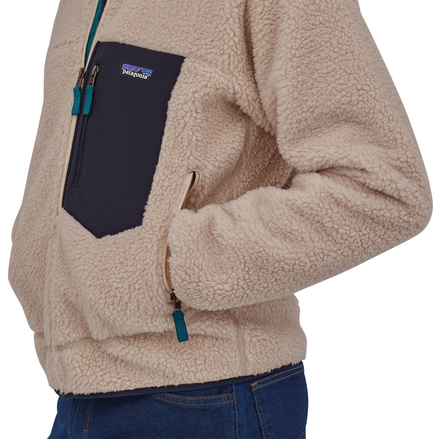 Polaire zippée en recyclé | Beige "classic retro-x jkt natural"