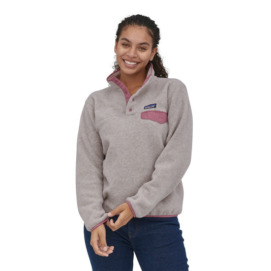 Veste polaire grise en matière recyclée - synch snap oatmeal heather