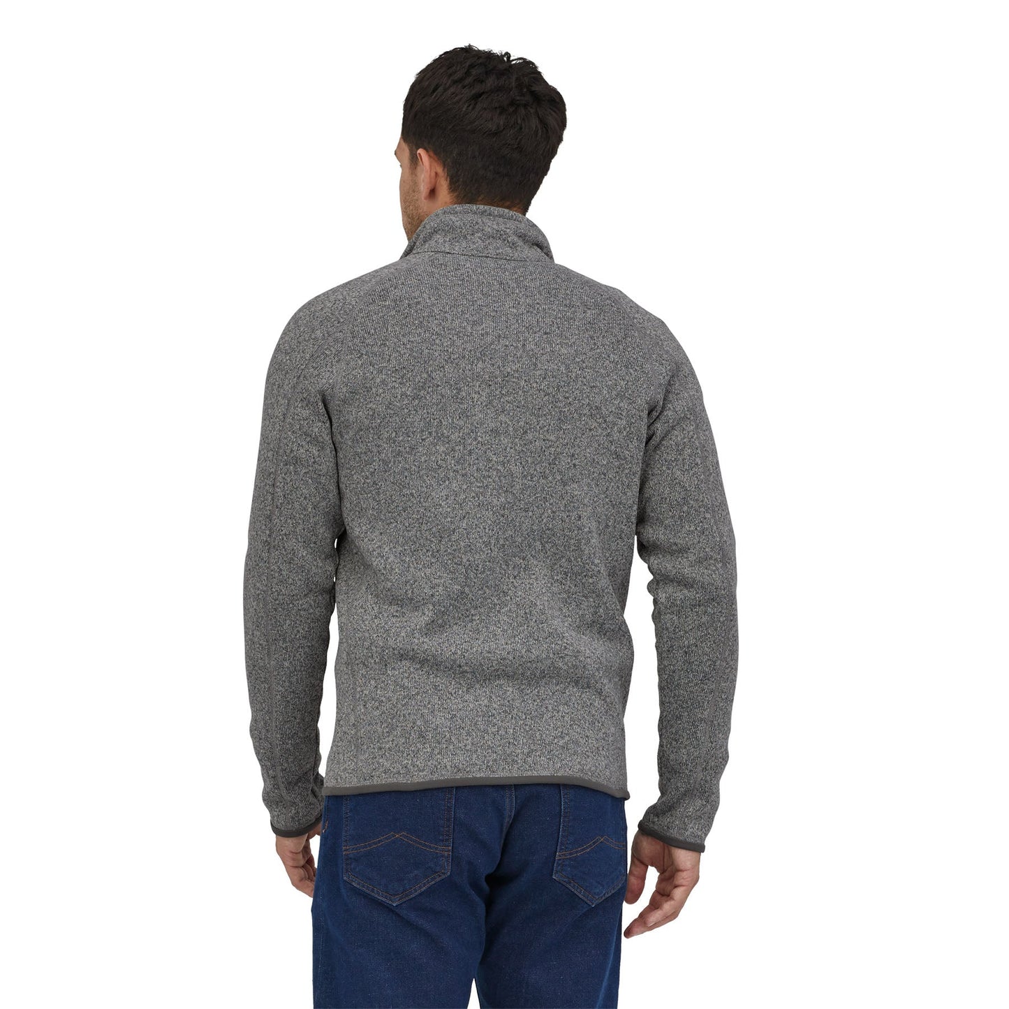 Veste polaire zippée en polyester recyclé | gris "m's better sweater jkt stonewash"