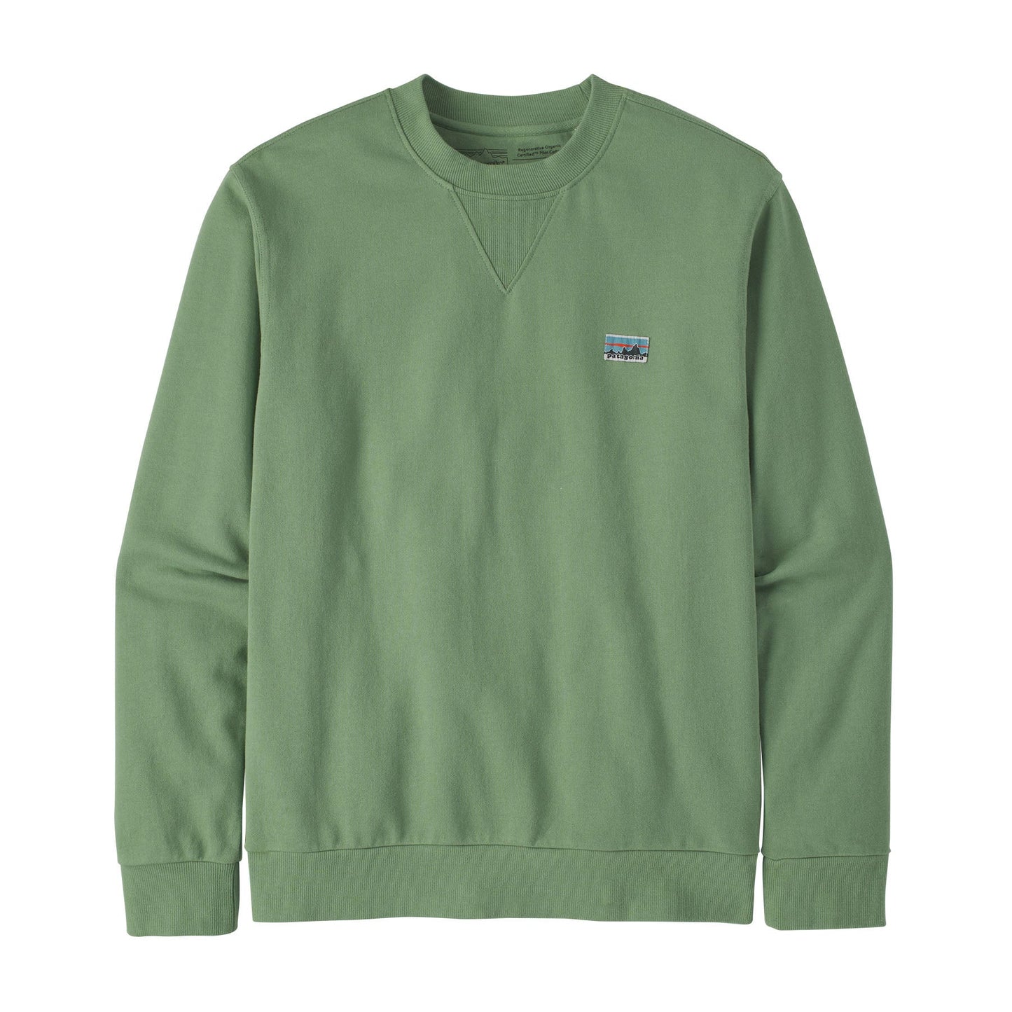 Sweat vert en coton bio - crewneck sweatshirt sedge green