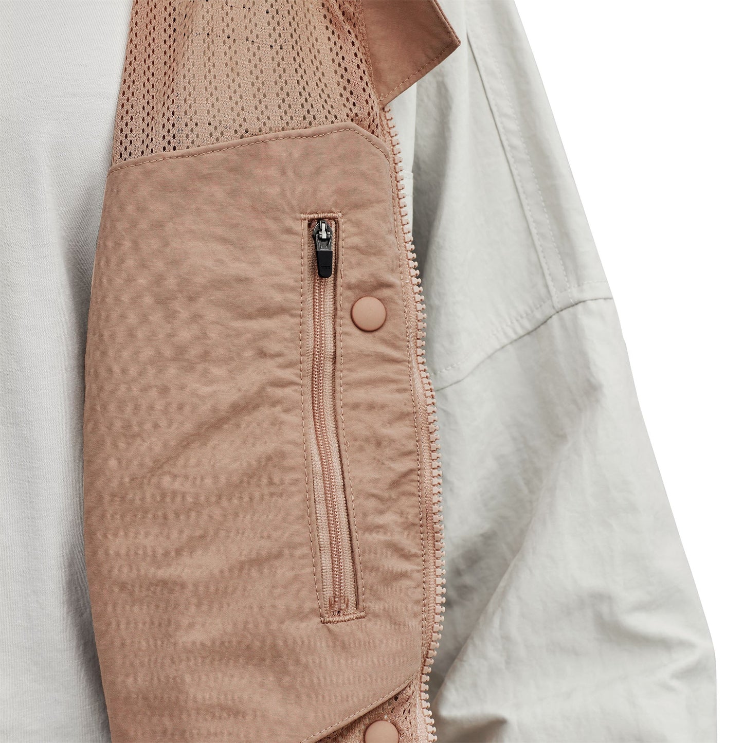 Manteau mi-saison bicolore en matière recyclée - skysail jkt dyno white