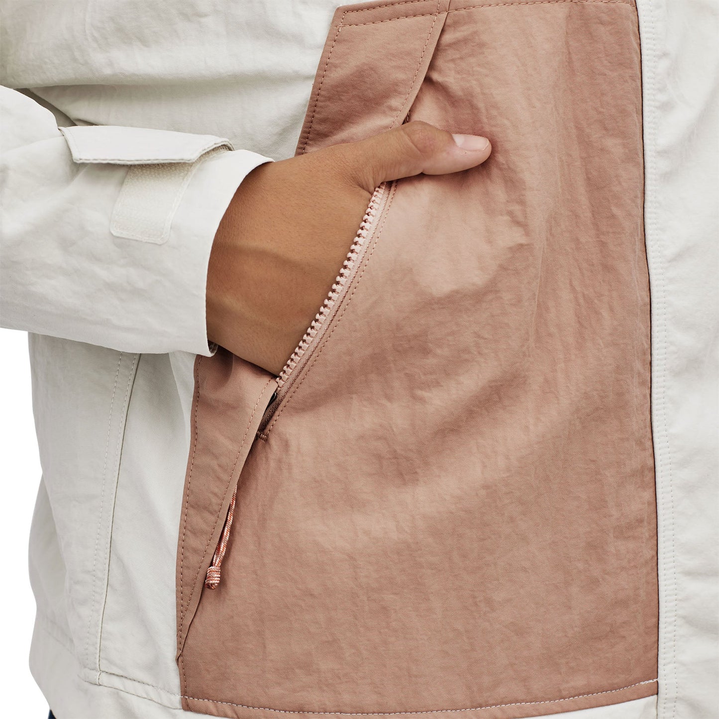Manteau mi-saison bicolore en matière recyclée - skysail jkt dyno white