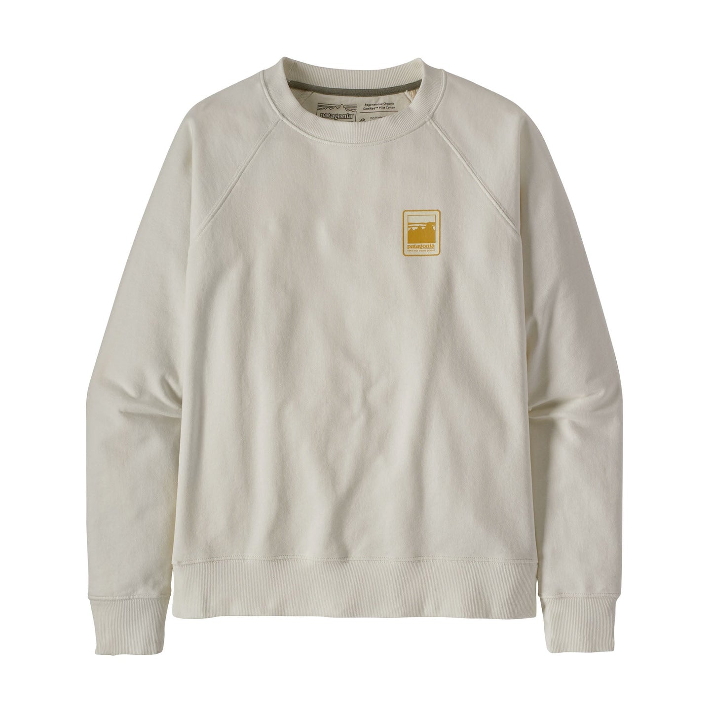 Sweat blanc en coton bio - w's alpine icon crew sweatshirt birch white
