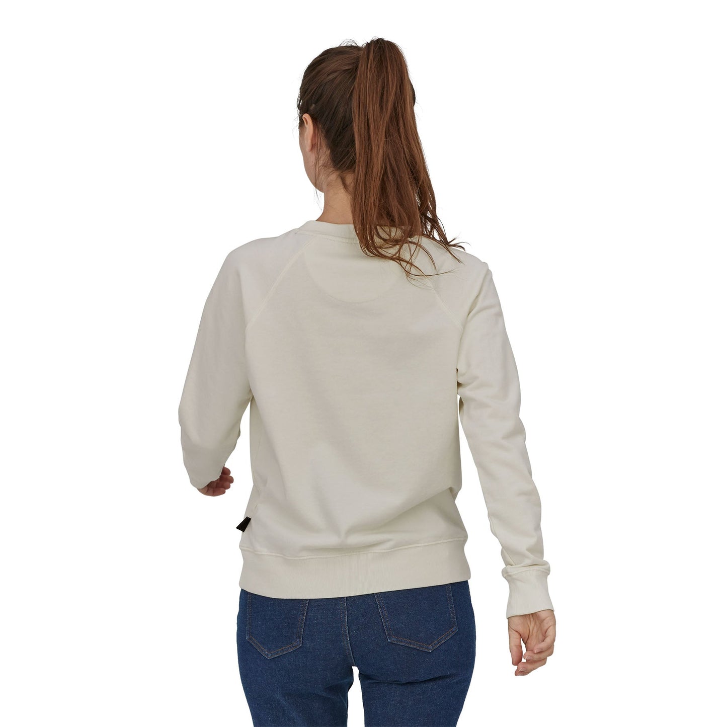 Sweat blanc en coton bio - w's alpine icon crew sweatshirt birch white