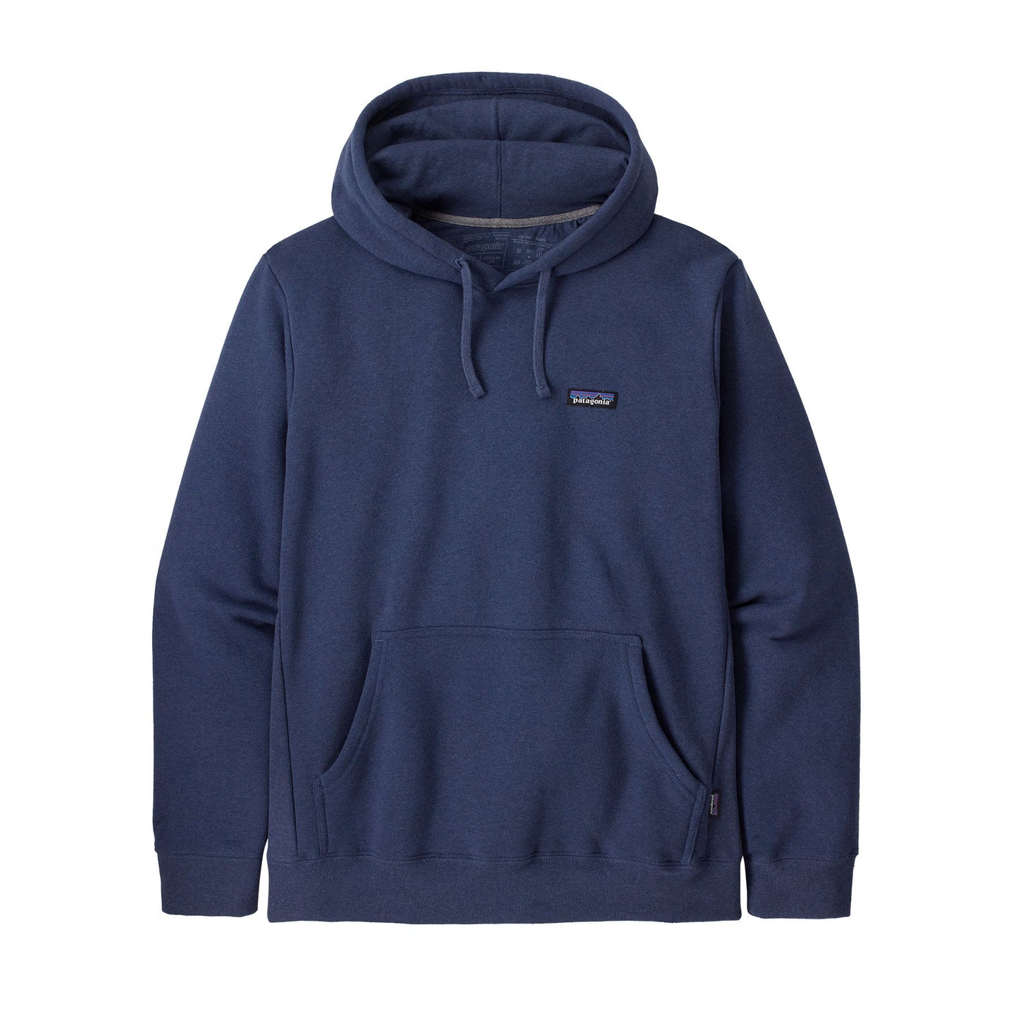 Sweat à capuche bleu en coton et matière recyclée - p-6 label uprisal hoody current blue