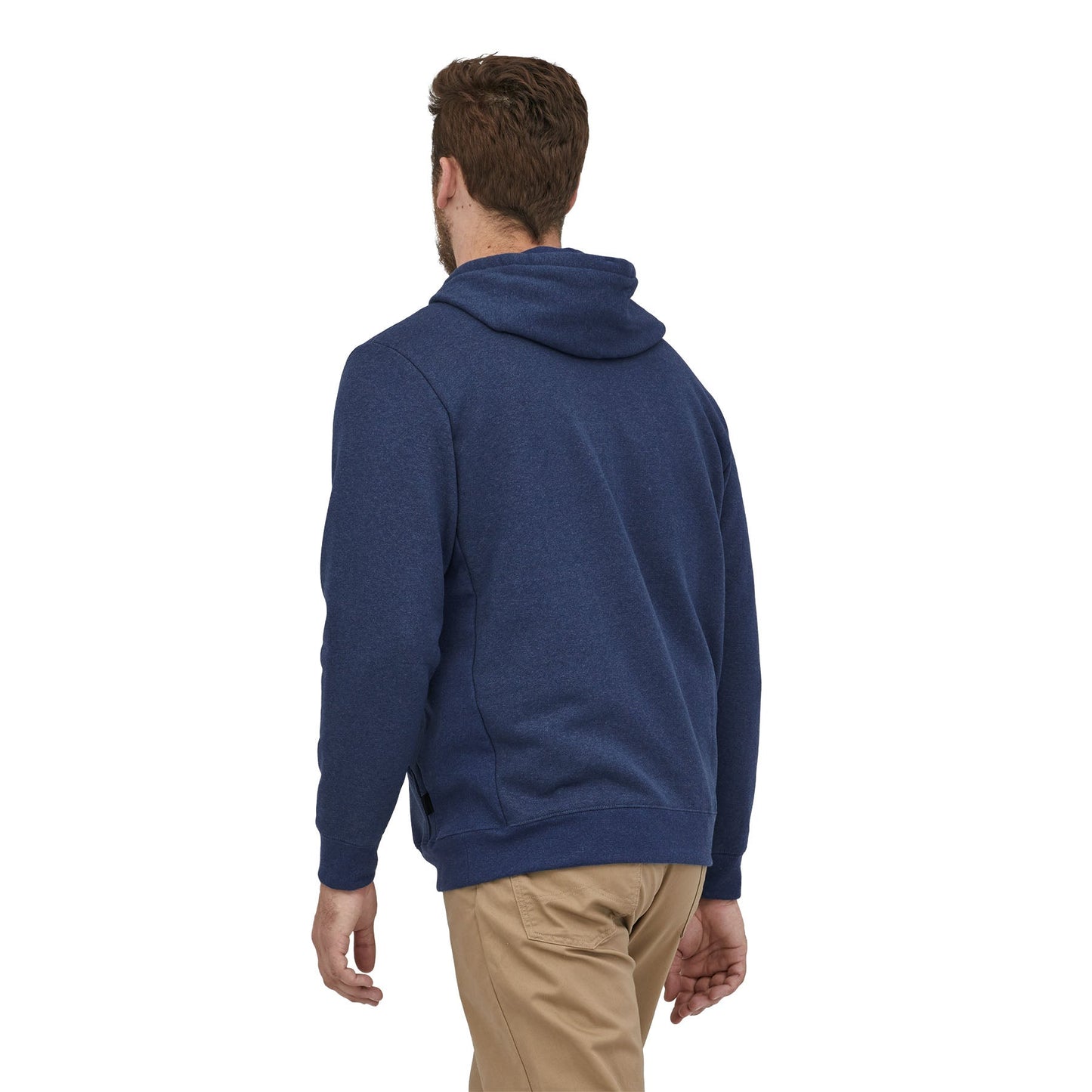 Sweat à capuche bleu en coton et matière recyclée - p-6 label uprisal hoody current blue