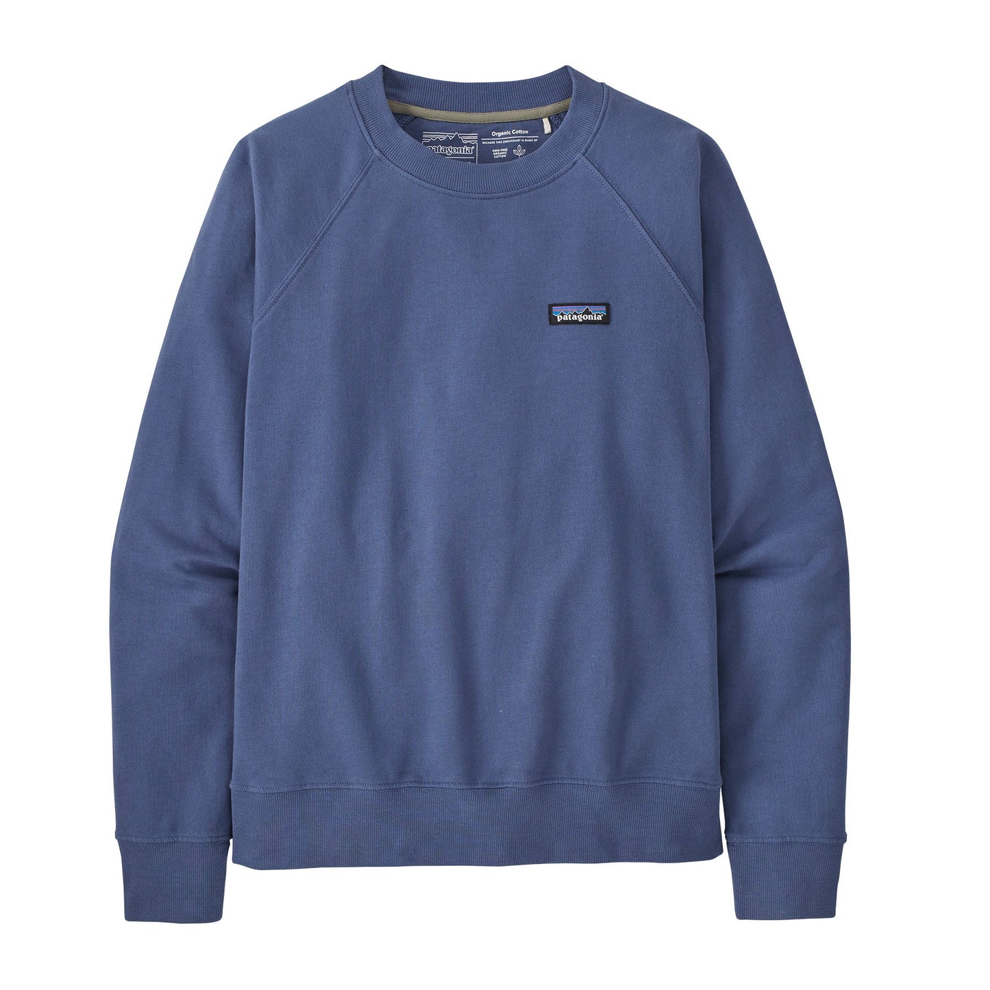 Sweat bleu en coton bio - p-6 label current blue