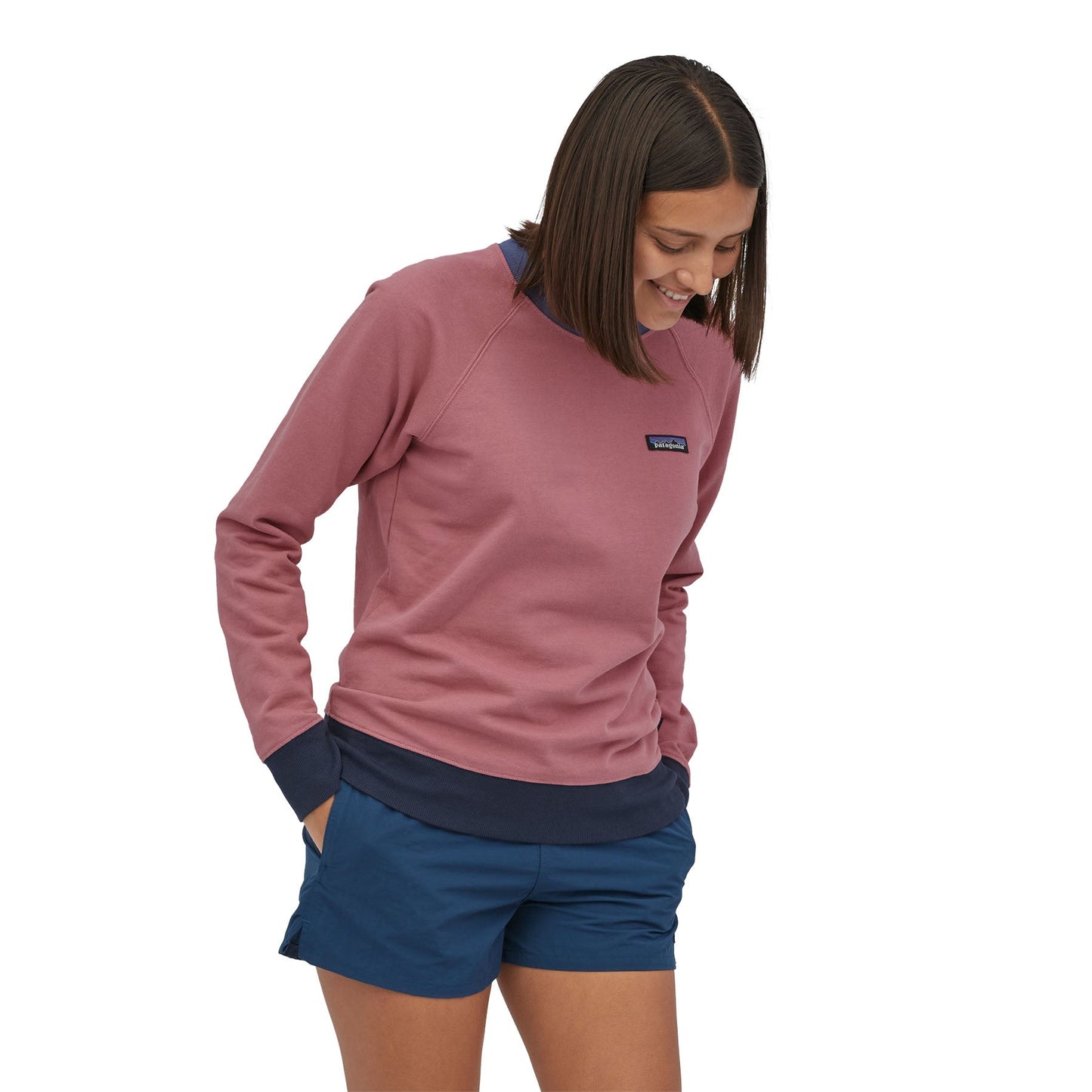 Sweat rose en coton bio - p-6 label star pink