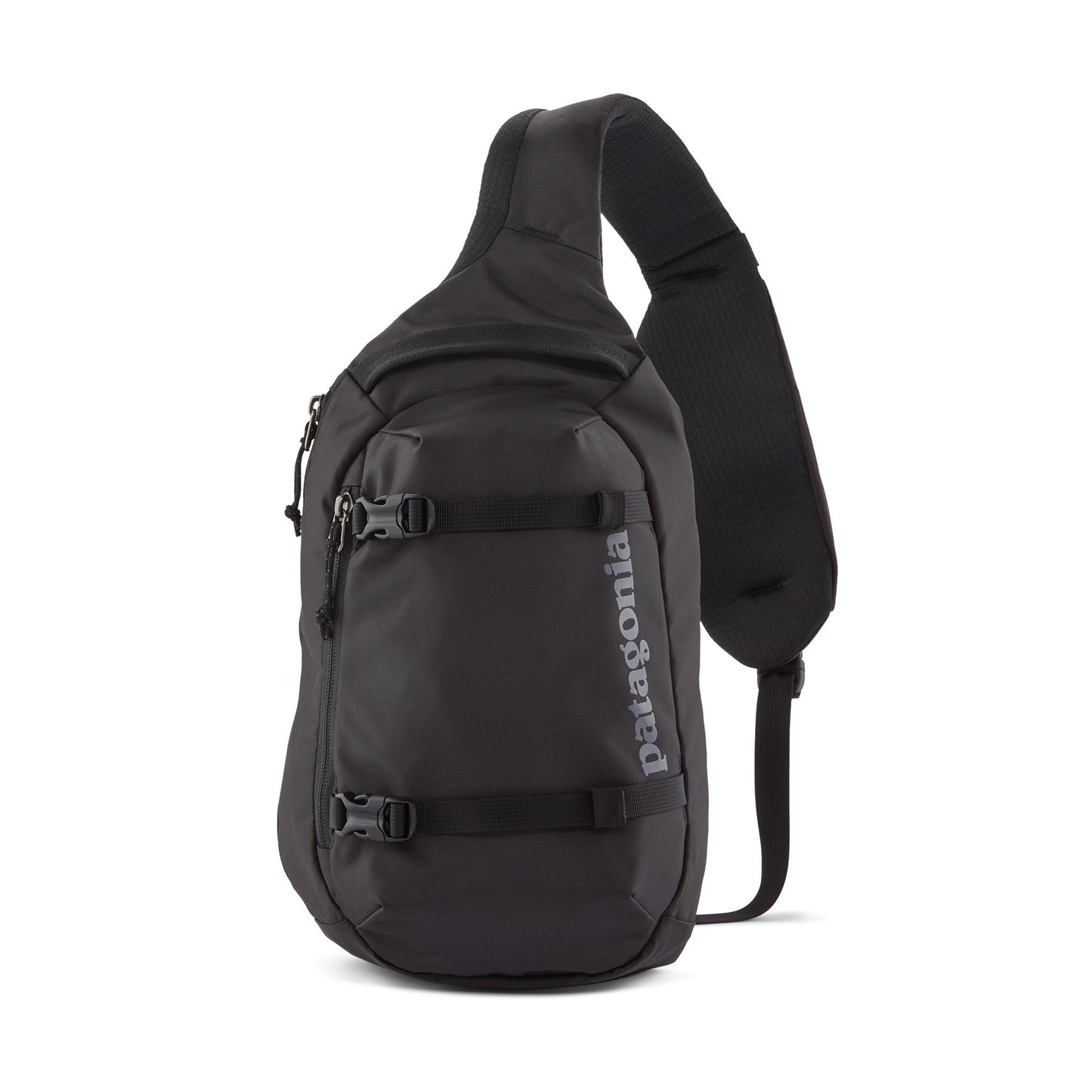 Sac bandoulière en nylon recyclé | noir "atom sling 8l - black"