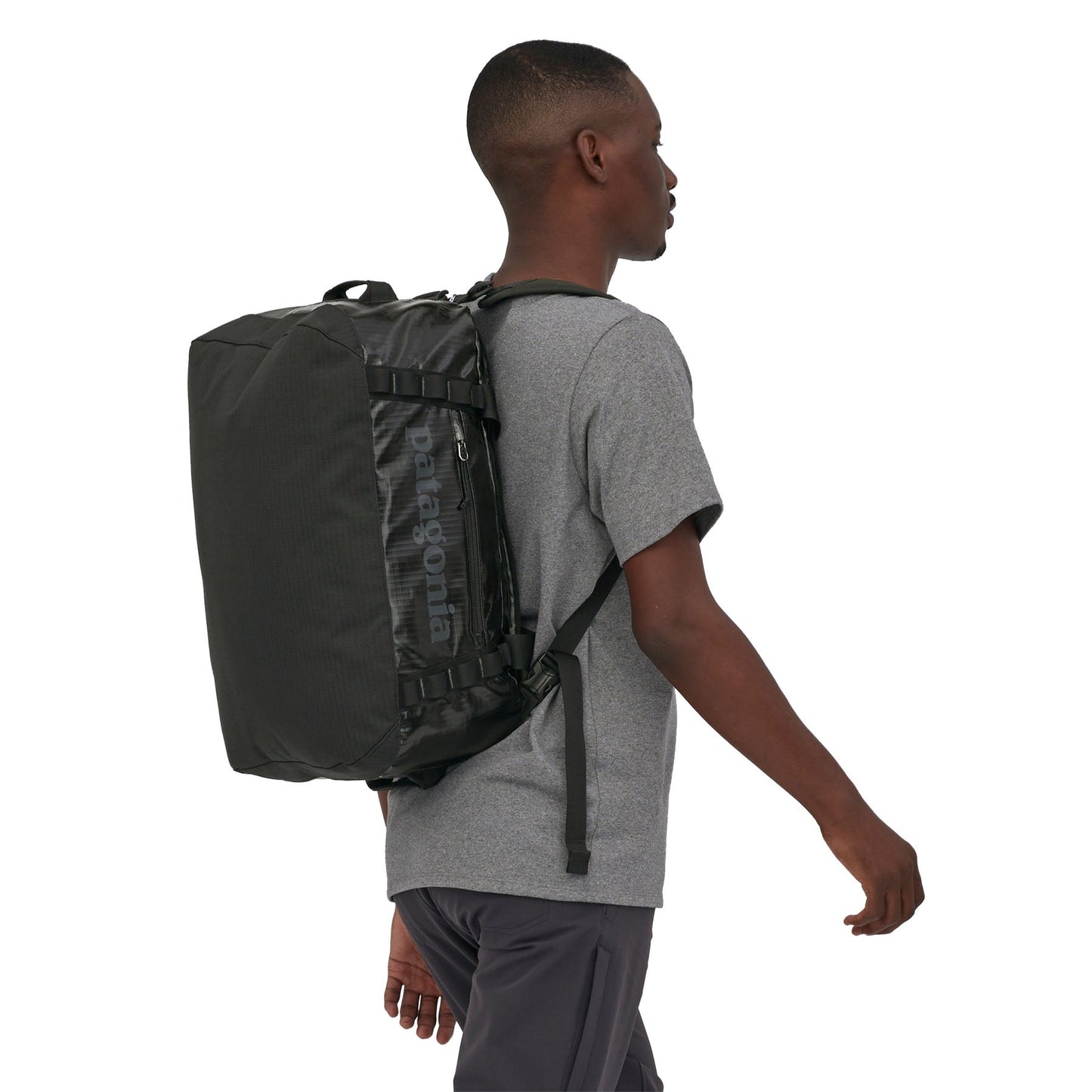 Sac à dos 40L en recyclé | Noir "black hole duffel 40l"