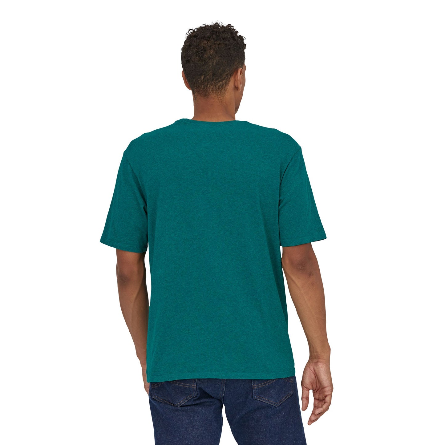 T-shirt turquoise en coton bio -  borealis green