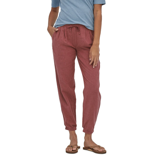 Pantalon léger rose en chanvre et coton bio - island hemp beach pants rosehip