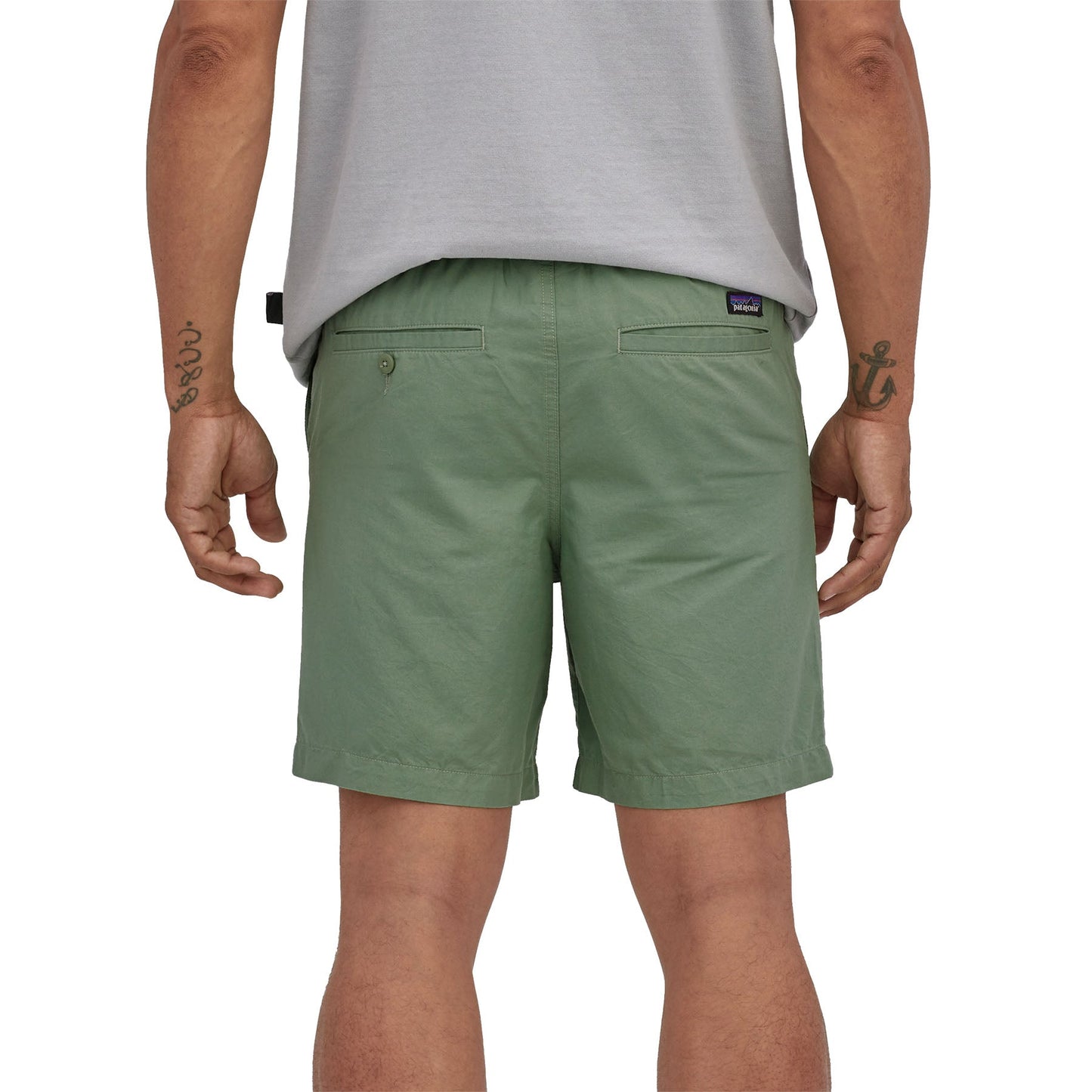 Short léger vert en coton bio et chanvre - all-wear hemp volley shorts sedge green