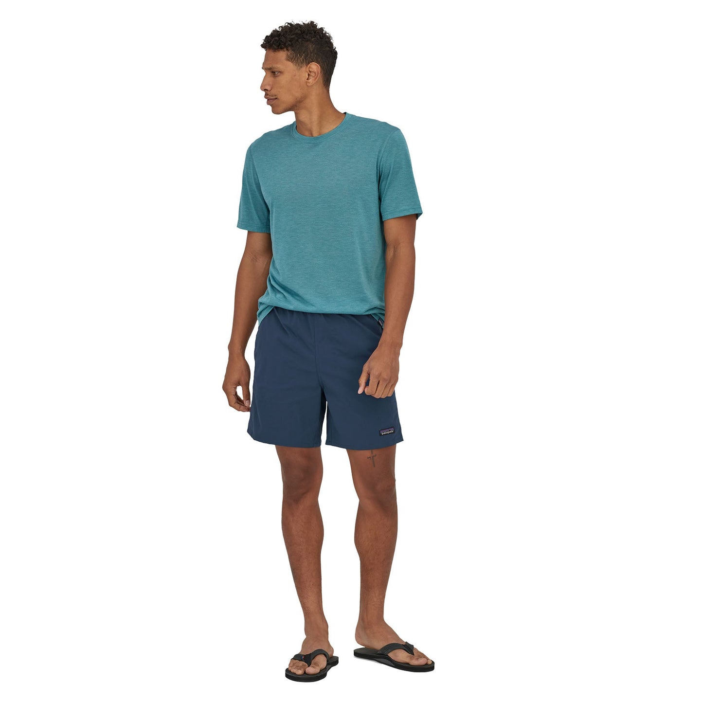 Short bleu marine en matière recyclée - baggies lights tidepool blue