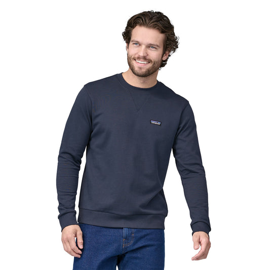 Sweat marine en coton bio - regenerative crewneck smolder blue