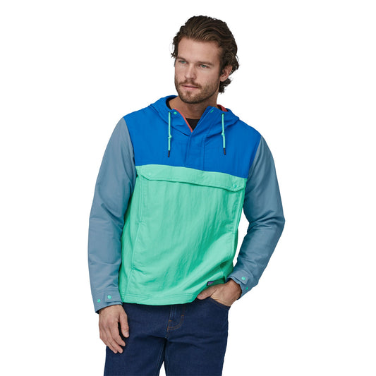Coupe-vent en matière recyclée | multicolore "isthmus anorak early teal"