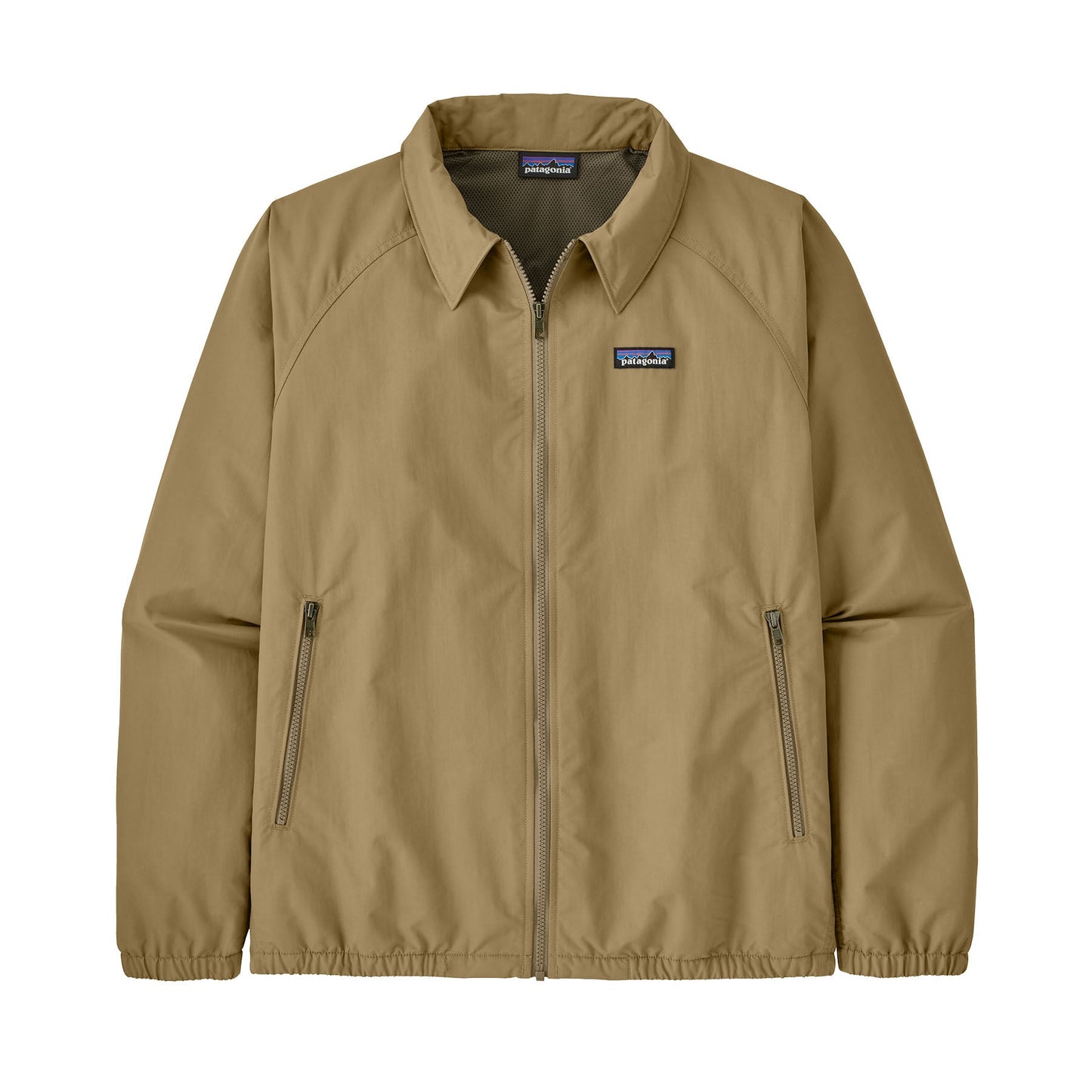 Veste imperméable zippée beige en matière recyclée - baggies jkt classic tan