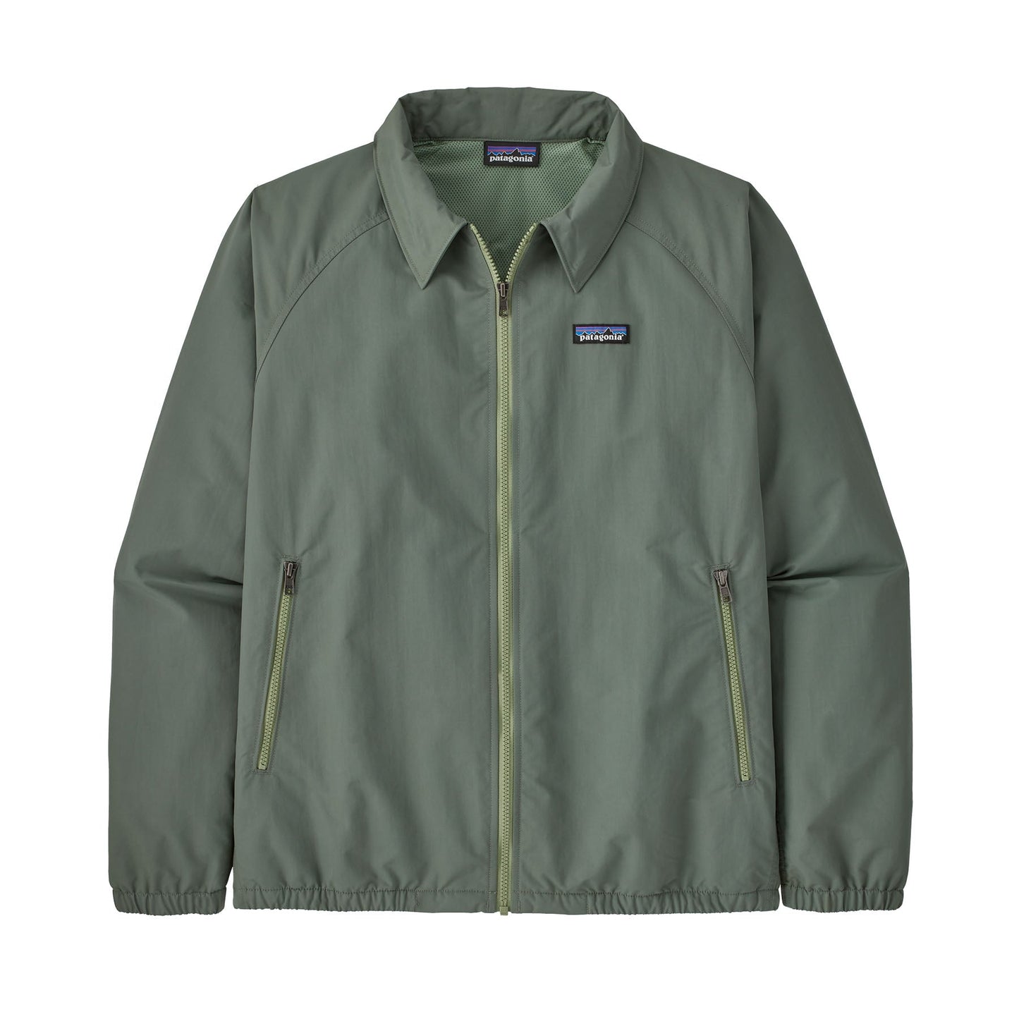 Veste imperméable zippée verte en matière recyclée - baggies jkt hemlock green