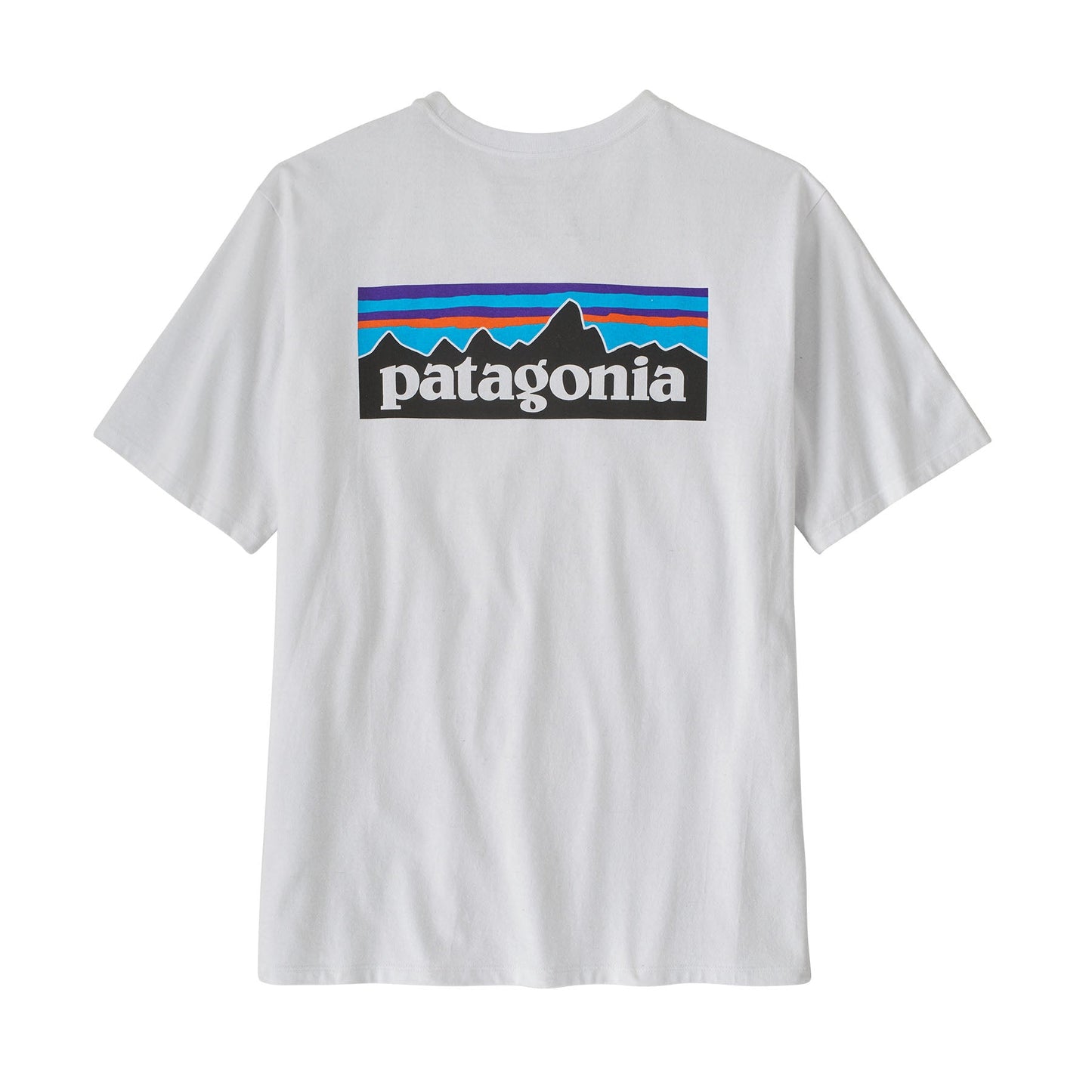 T-shirt imprimé en matières recyclées | Blanc "p-6 logo responsibili-tee white"