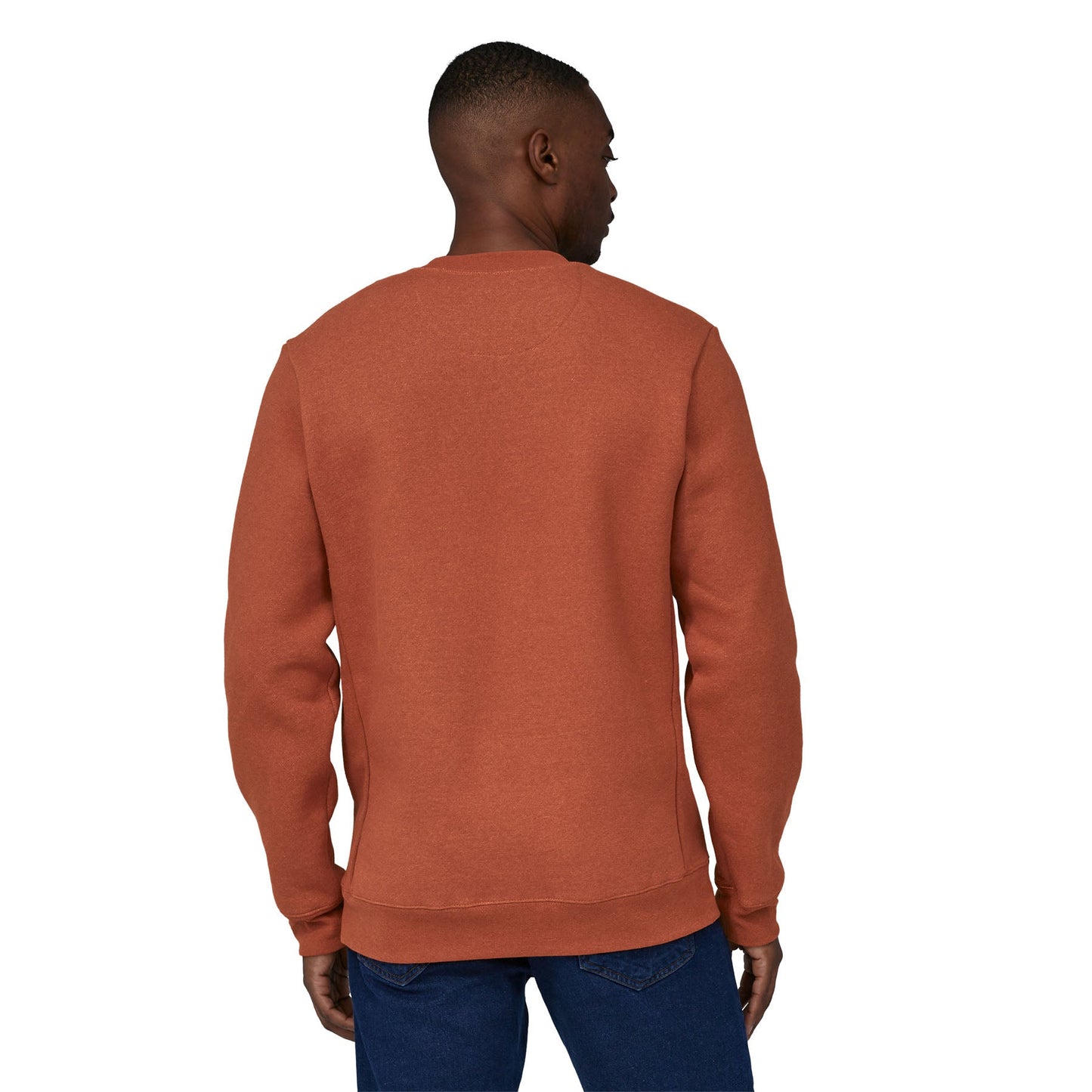Sweat en matières recyclées | Terracotta "fitz roy icon uprisal crew quartz coral"