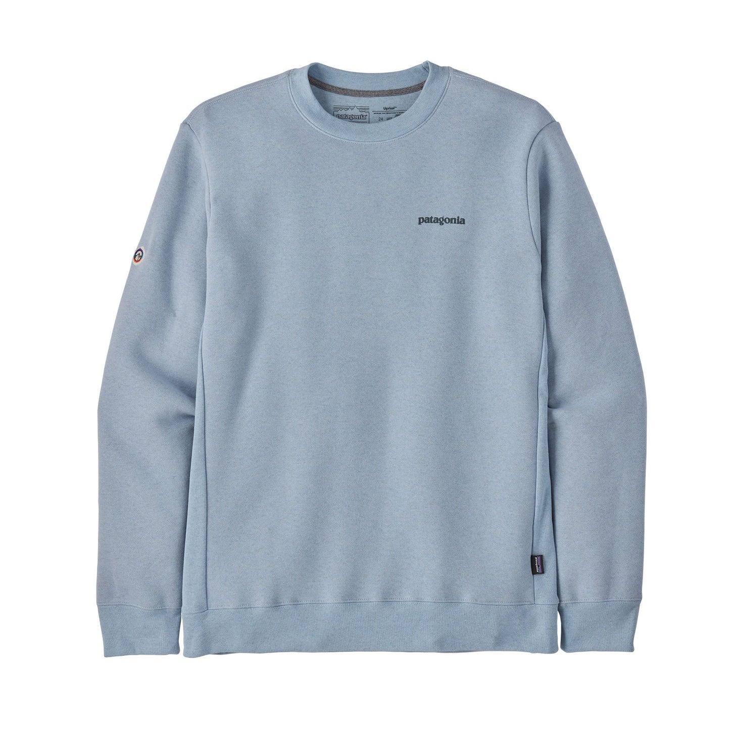 Sweat en matières recyclées | Bleu clair "fitz roy icon uprisal crew steam blue"