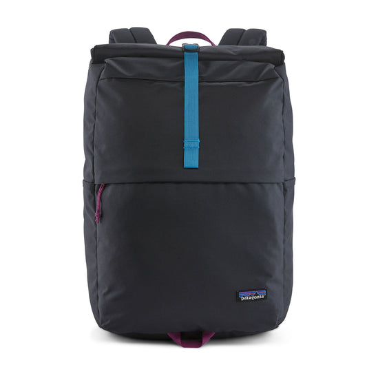 Sac à dos bleu foncé 30L en recyclé - fieldsmith roll top pitch blue