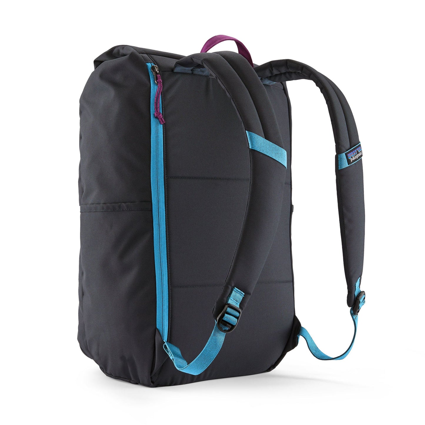 Sac à dos bleu foncé 30L en recyclé - fieldsmith roll top pitch blue