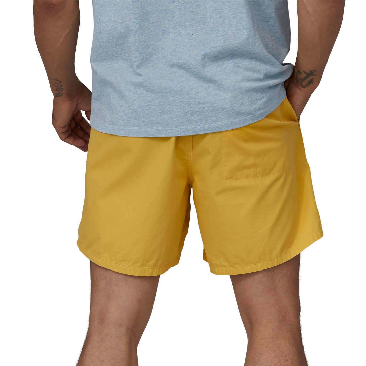 Short en coton en conversion | Jaune "funhoggers shorts surfboard yellow"