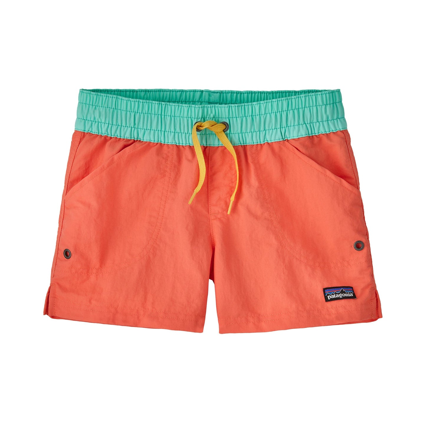 Short de bain orange en recyclé - costa rica baggies shorts unlined cohc