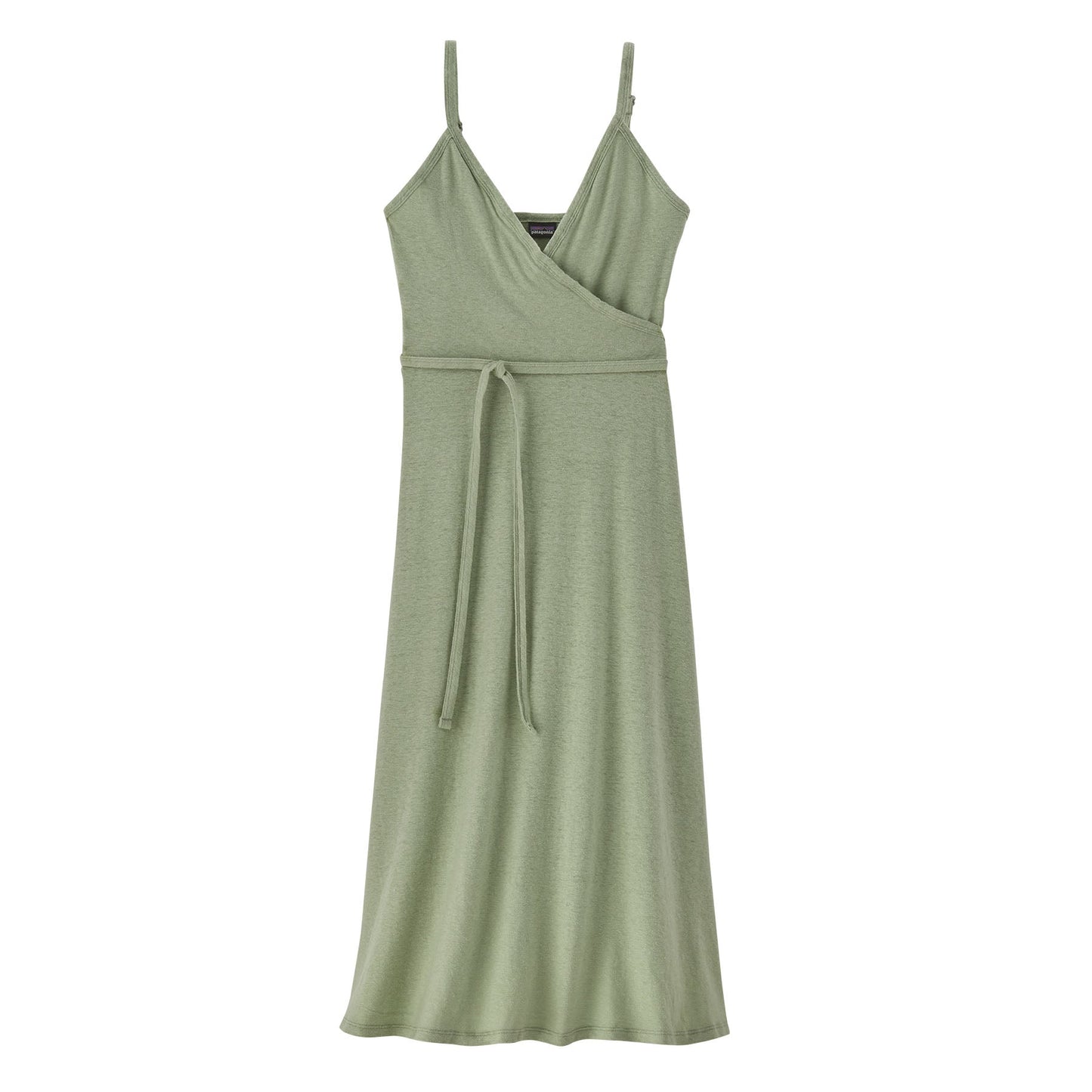 Robe portefeuille en chanvre et coton bio | Vert "wear with all dress salvia green"
