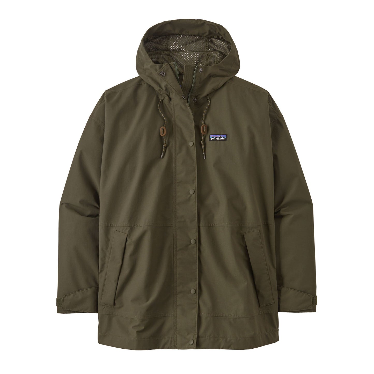 Veste imperméable en matière recyclée | Vert "outdoor everyday rain jkt basin green"