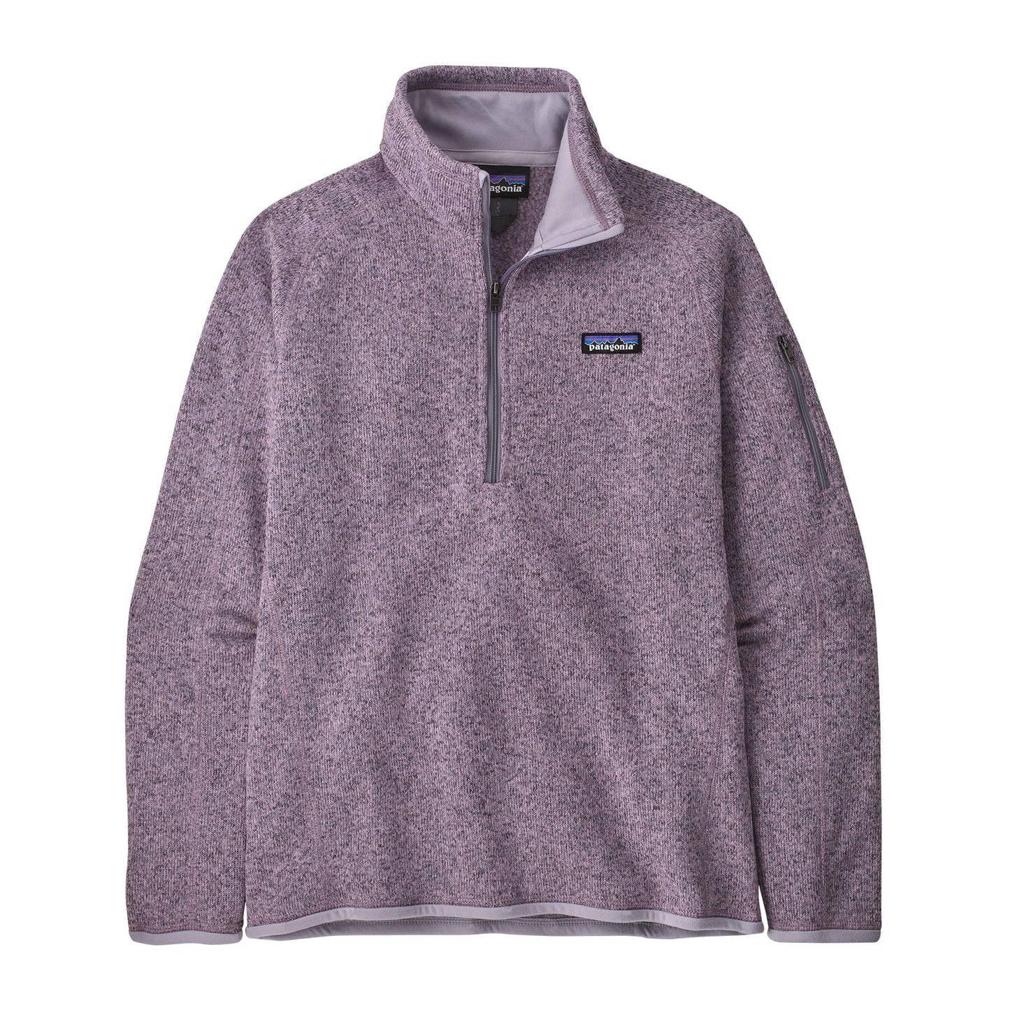 Polaire zippée en polyester recyclé | violet "w's better sweater 1/4 zip milkweed mauve"