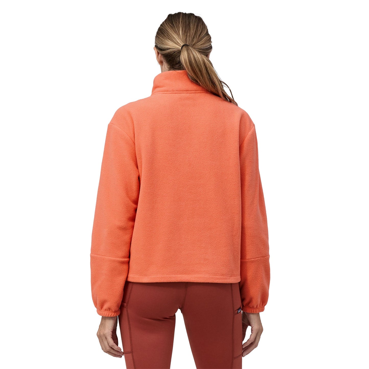 Polaire col zippé en matière recyclée | Corail "microdini 1/2 zip coho coral"