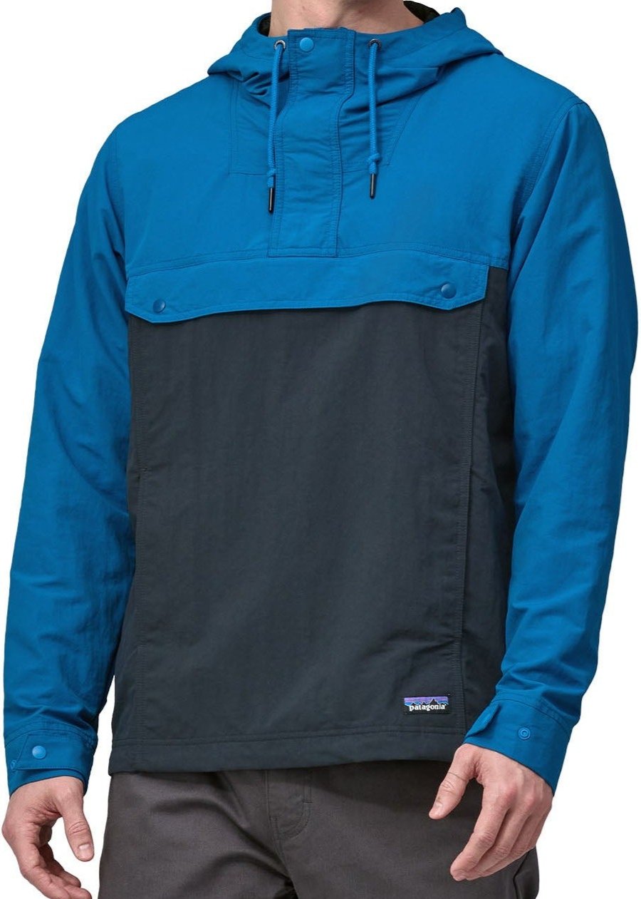Coupe-vent en nylon recyclé | bleu "m's isthmus anorak endless blue"
