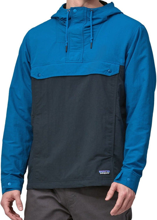 Coupe-vent en nylon recyclé | bleu "m's isthmus anorak endless blue"