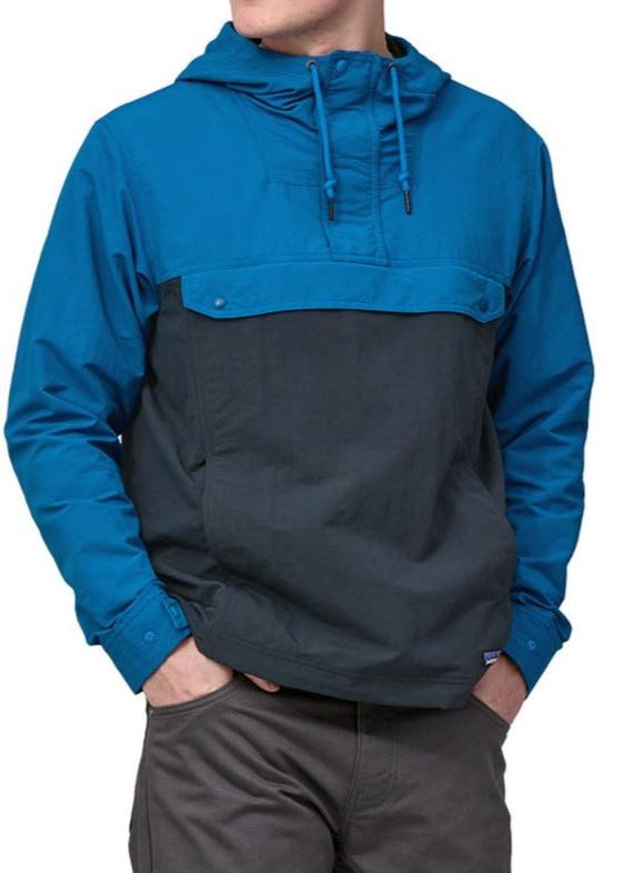 Coupe-vent en nylon recyclé | bleu "m's isthmus anorak endless blue"