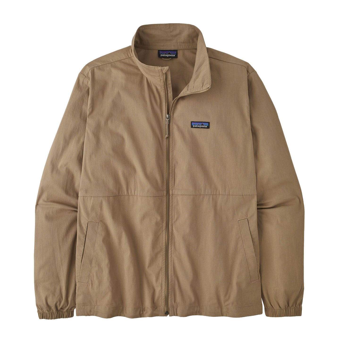 Veste coupe-vent en coton bio et nylon recyclé | beige "nomader jkt - slab khaki"
